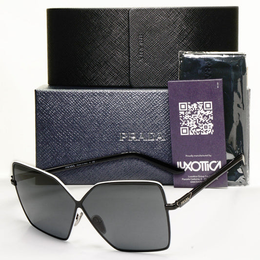 Prada Sunglasses Oversized Black Butterfly Square PR50YS SPR 50Y 1AB-5S0