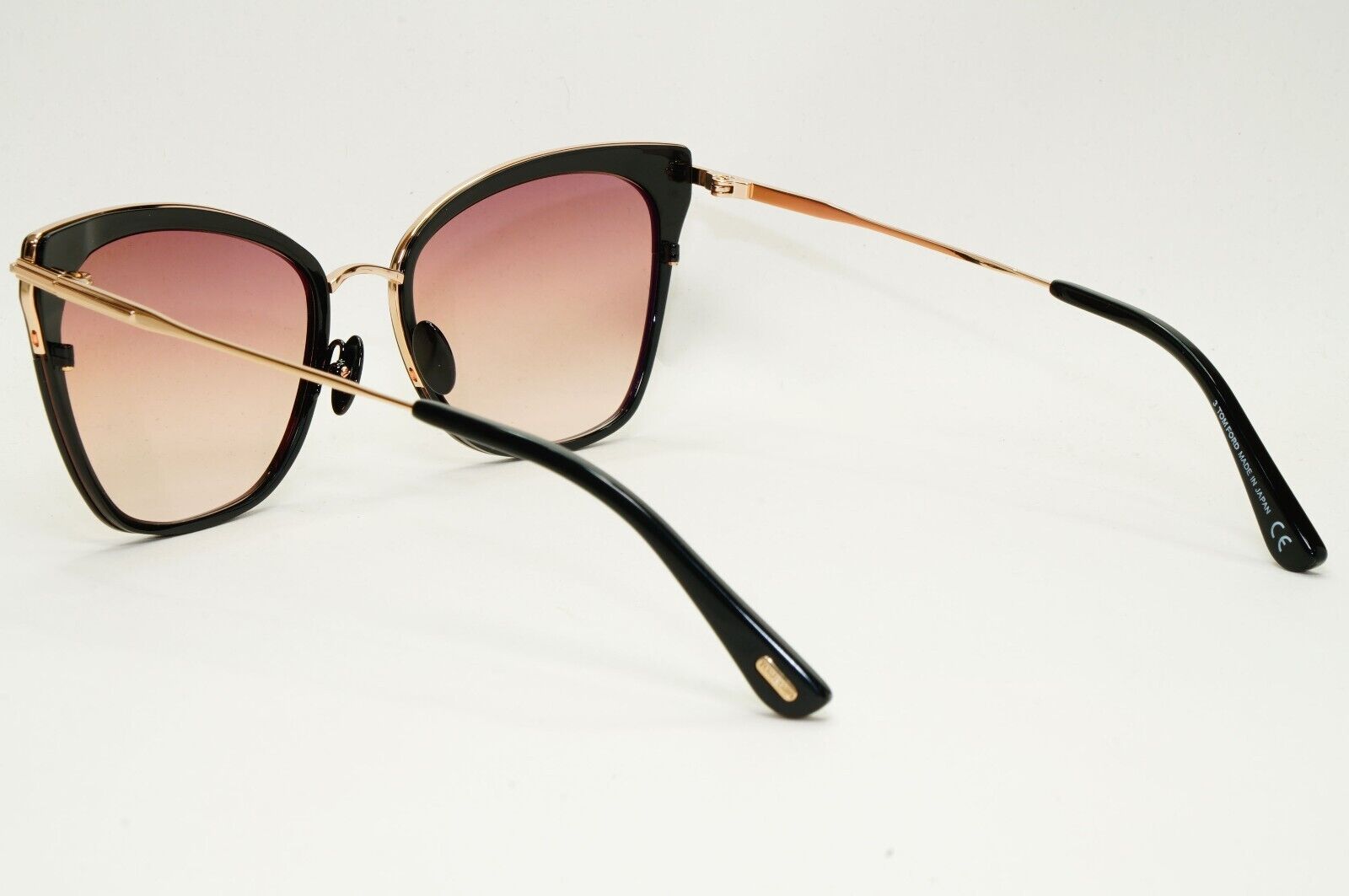 Tom Ford Sunglasses Faryn Titanium Black Gold Brown Gradient FT0843 TF 843 01F