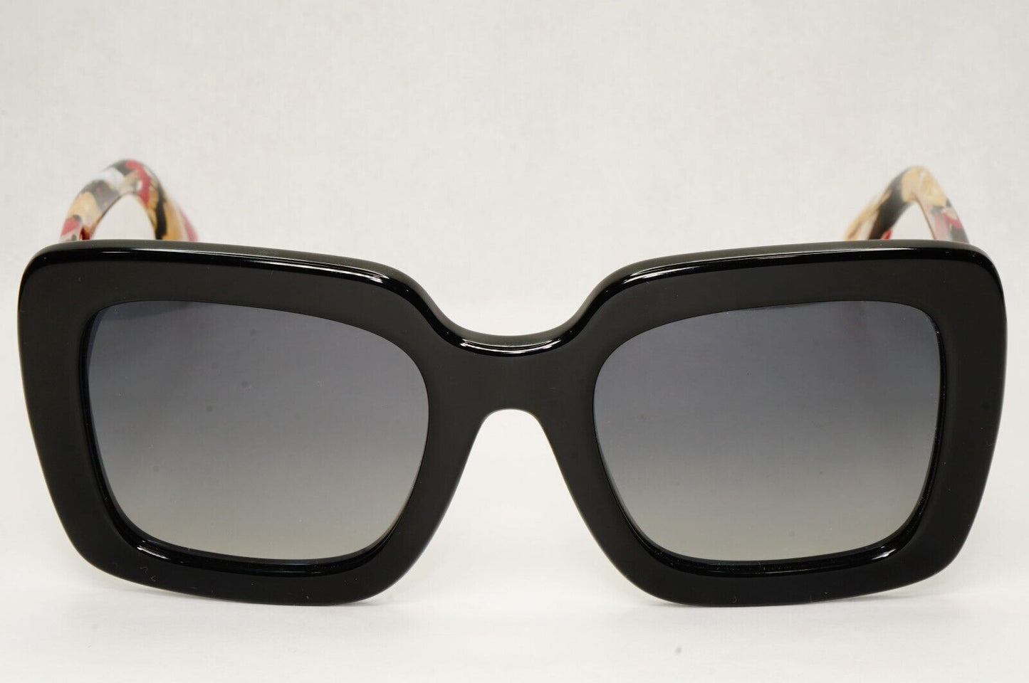 Burberry Sunglasses Black Polarized Grey Gradient  Square B 4284 3803/T3 52mm
