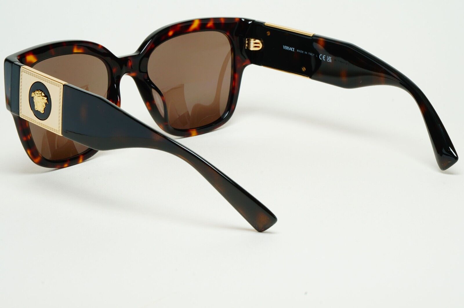 Versace Sunglasses Oversized Medusa Brown Tortoise Gold MOD VE 4437-U 108/73