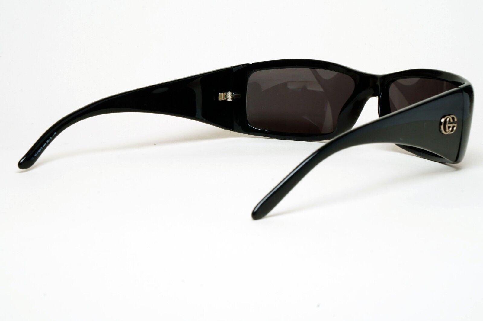 Gucci Sunglasses 1999 Vintage Black Rectangle Wrap GG 2493/S 584 220125