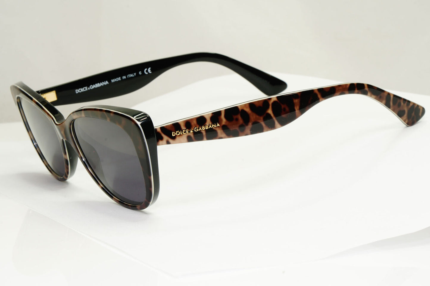 Dolce & Gabbana Sunglasses Leopard Black Brown Animal Print DG 3166 1995 250123