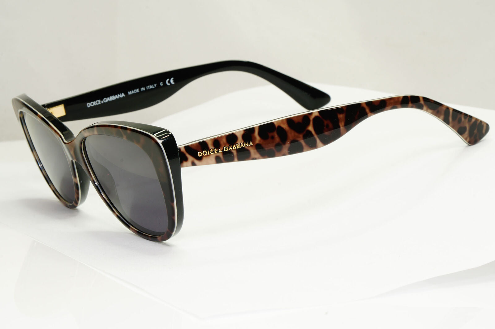 Dolce & Gabbana Sunglasses Leopard Black Brown Animal Print DG 3166 1995 250123