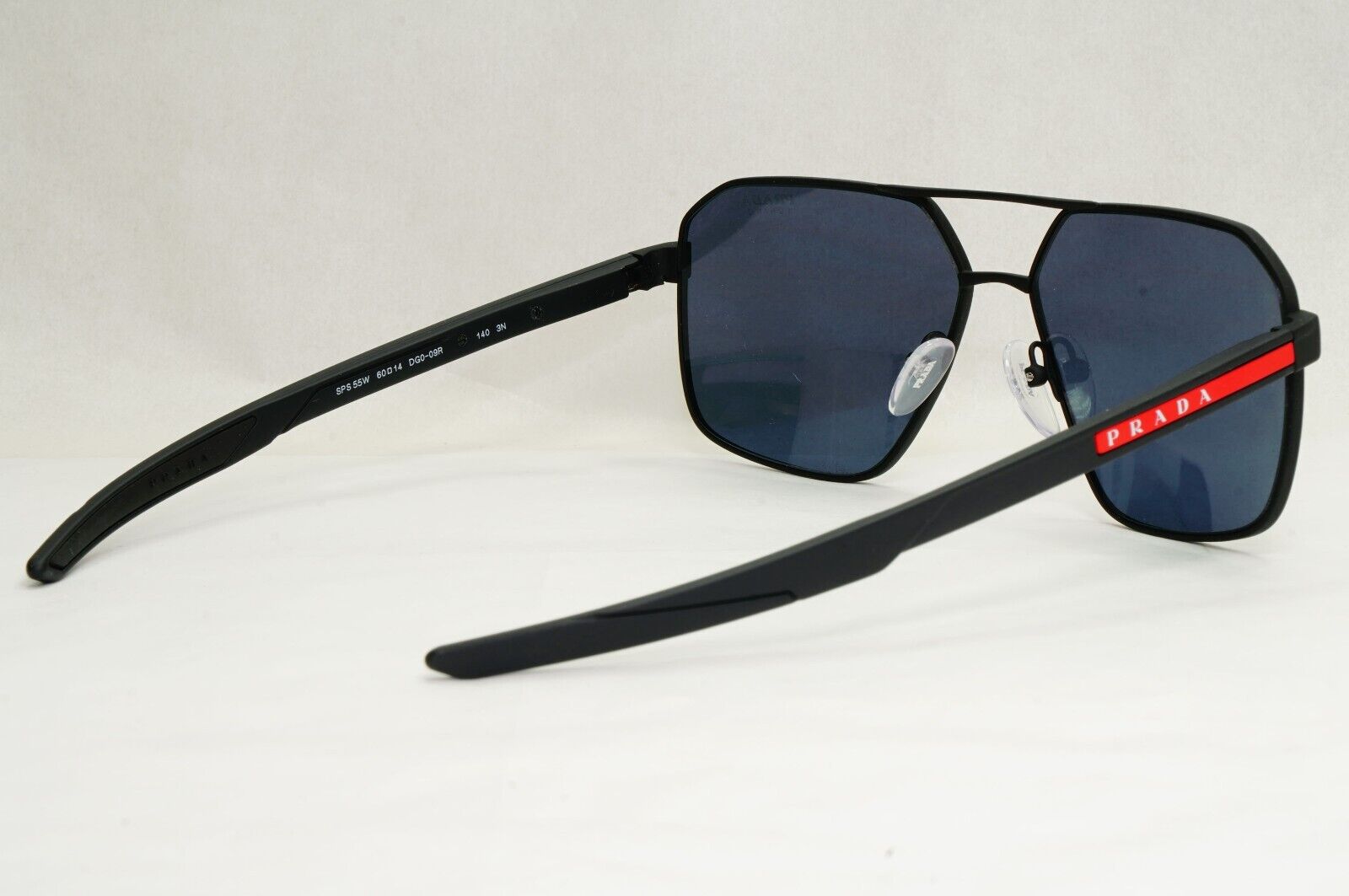 Prada Sunglasses Color Tuning Blue Lens Black Rubber PS55WS SPS 55W DG0-09R