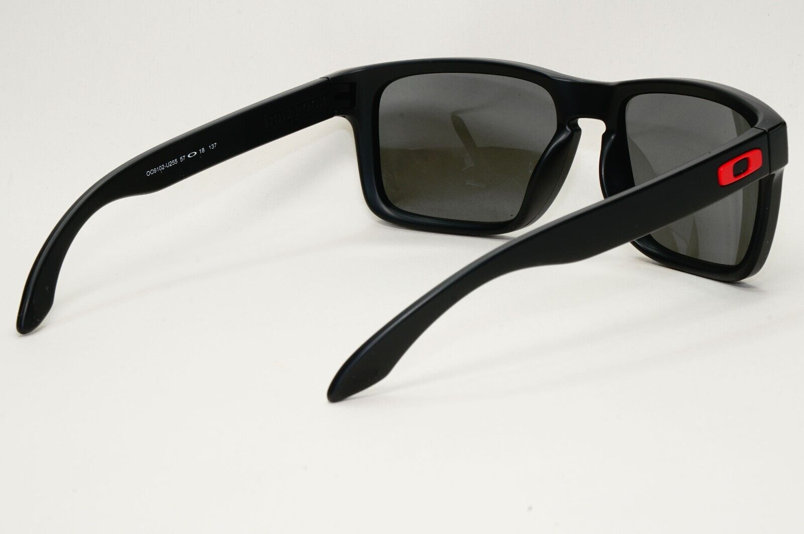 Oakley Sunglasses Holbrook Black Matte Grey Prizm Square Red OO 9102 U2 57mm [b]