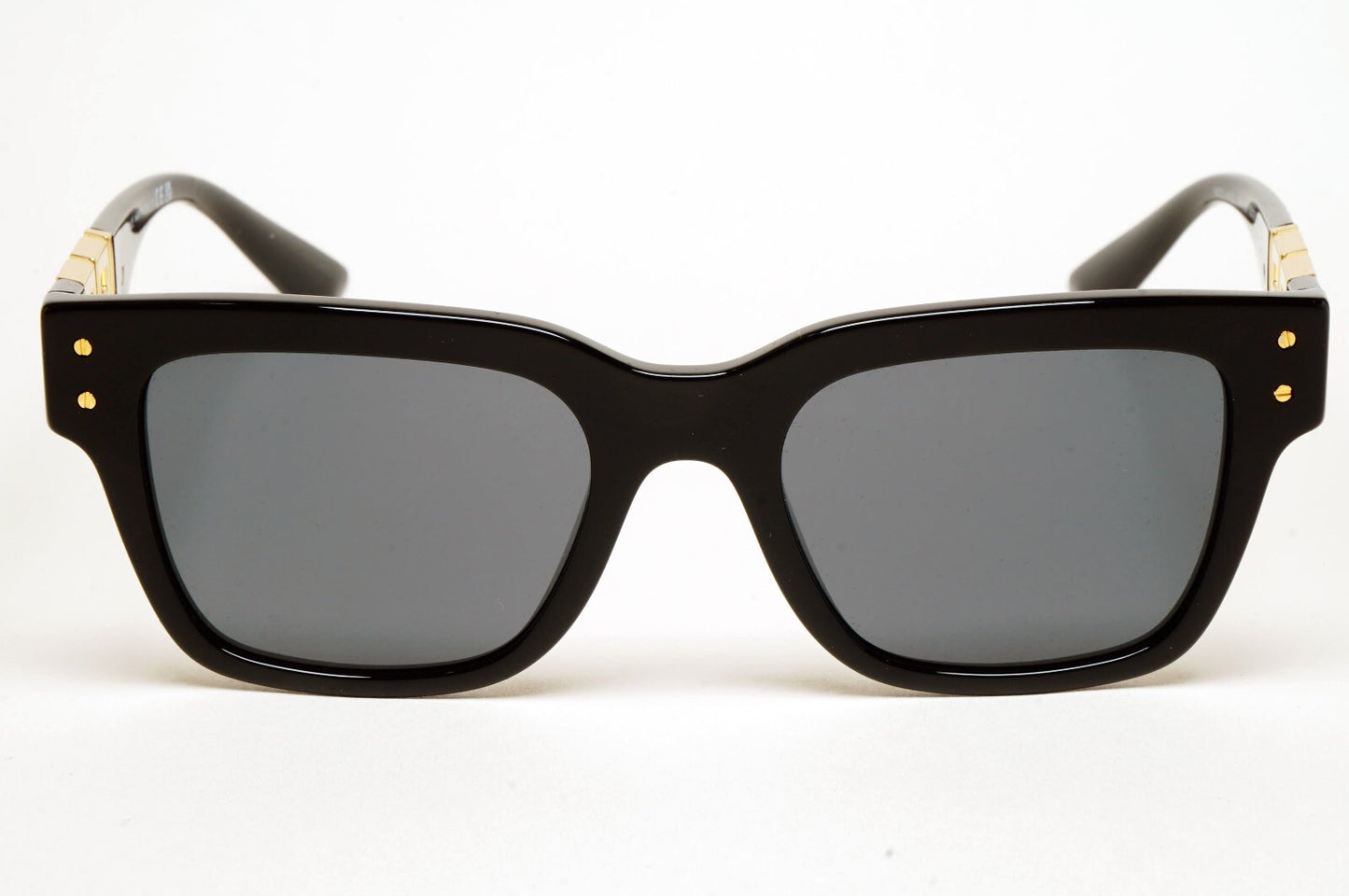 Versace Sunglasses Black Gold Meander Square MOD VE 4421 GB1/87 52mm