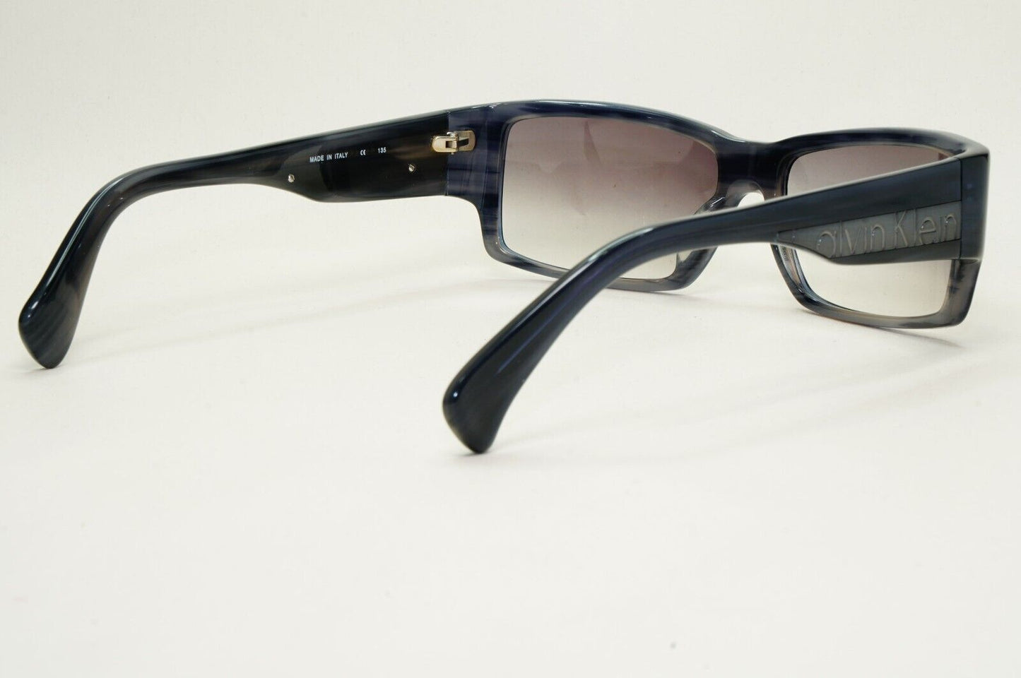 Calvin Klein Sunglasses 2005 Vintage Blue Grey Gradient Square 829S 010 121124