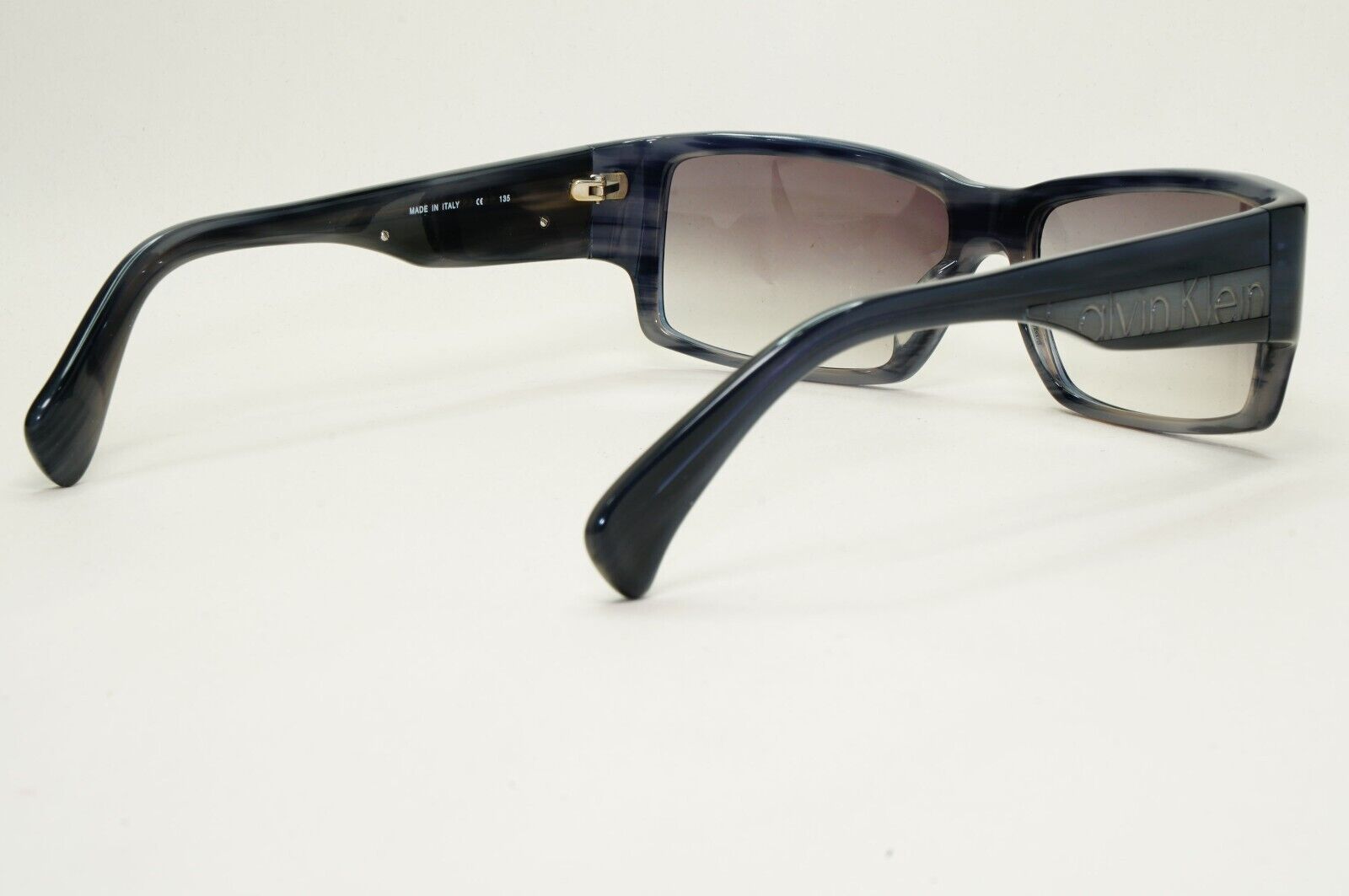 Calvin Klein Sunglasses 2005 Vintage Blue Grey Gradient Square 829S 010 121124