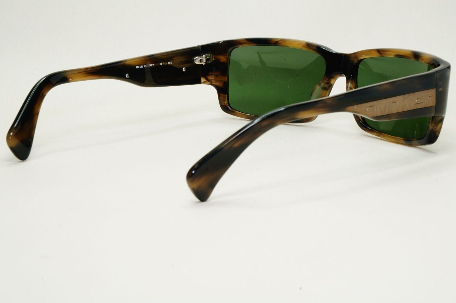 Calvin Klein Sunglasses 2005 Vintage Brown Green Square 829S 022 121124