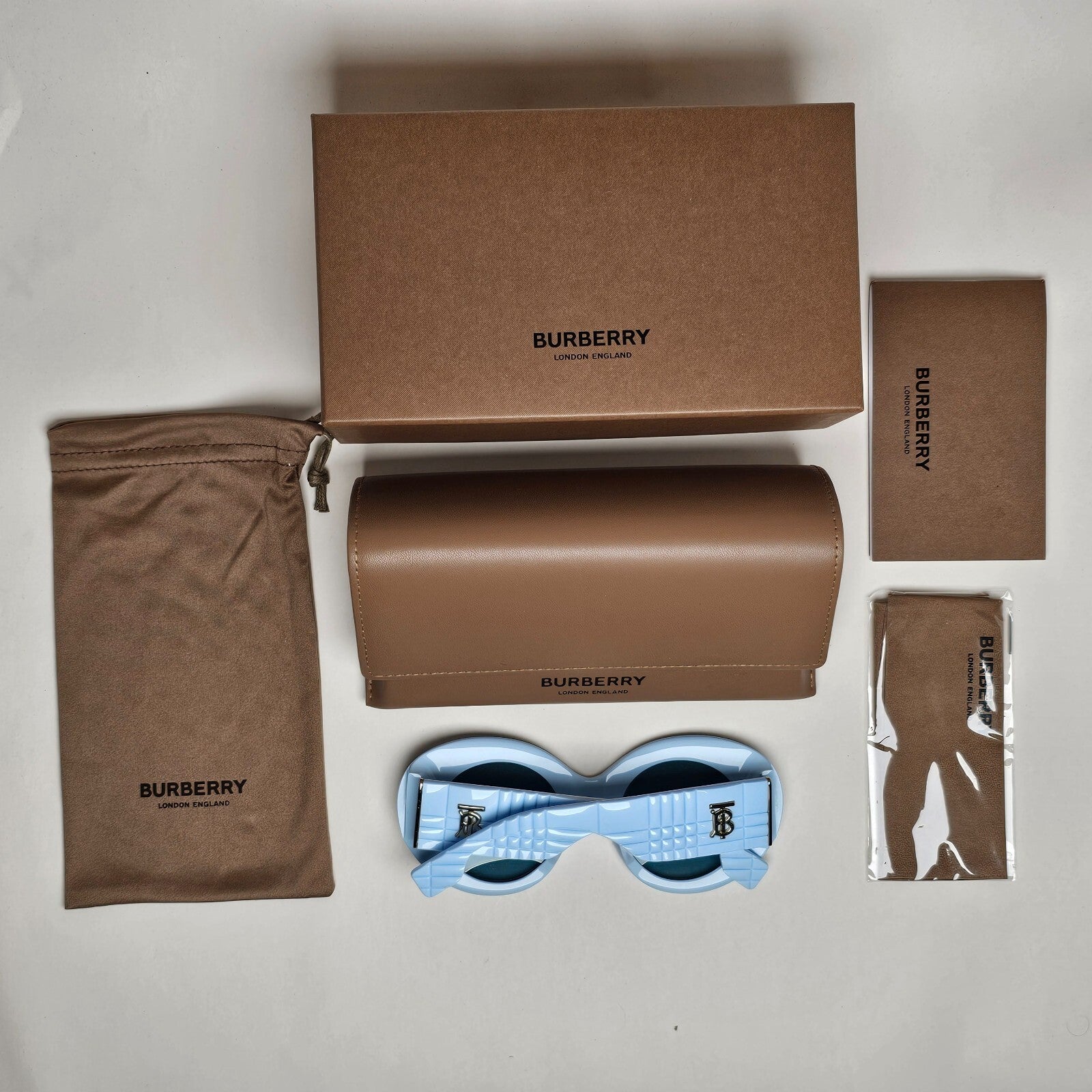 Burberry Sunglasses Azure Blue BE 4370-U Margot 4028/80 Large