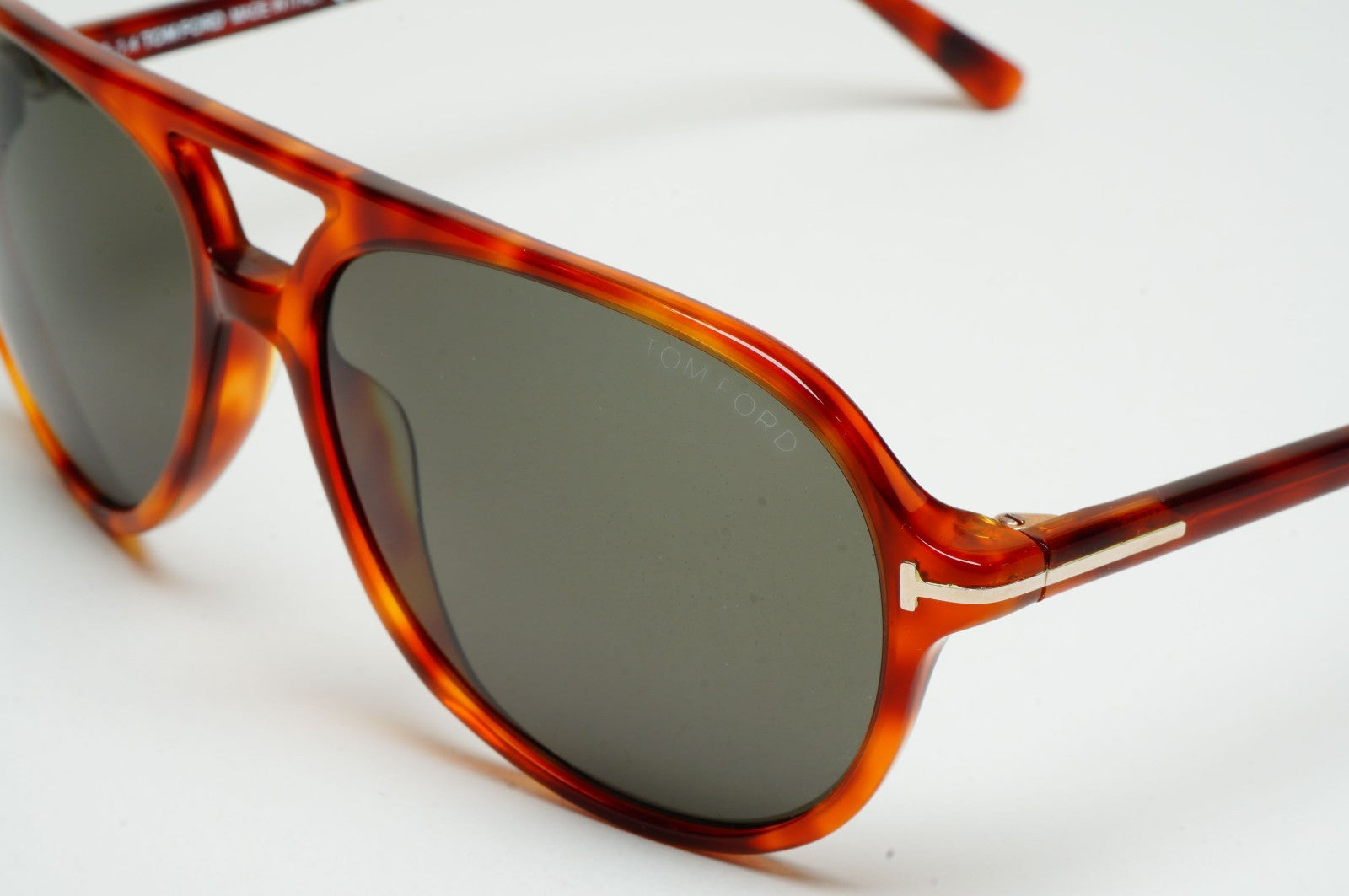 Tom Ford Sunglasses Jared Brown Tortoise Green Pilot FT0331 TF 331 52N 58mm