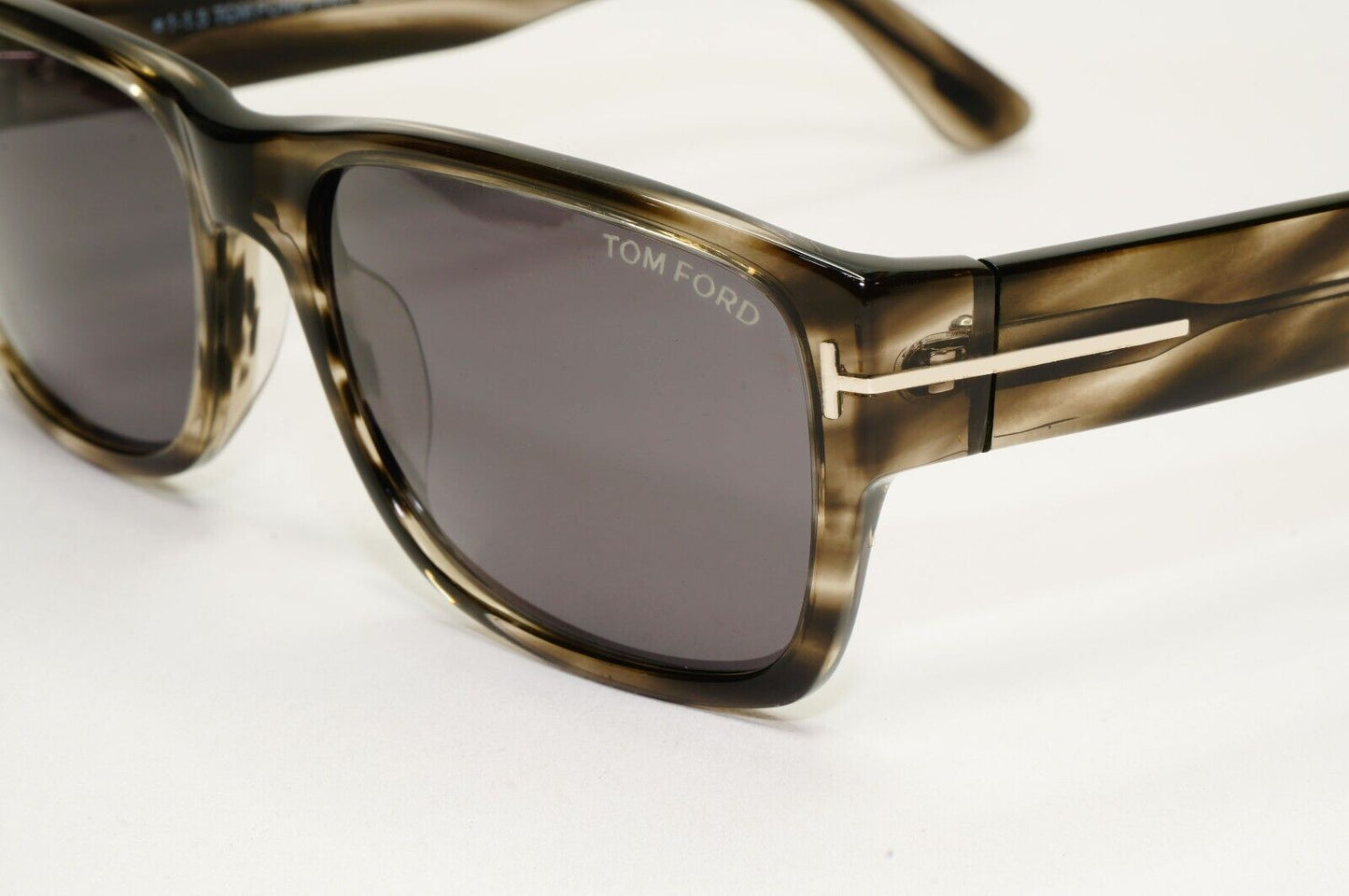 Tom Ford Sunglasses Mason Grey Brown Marble Tortoise Square TF 445 FT0445 56mm