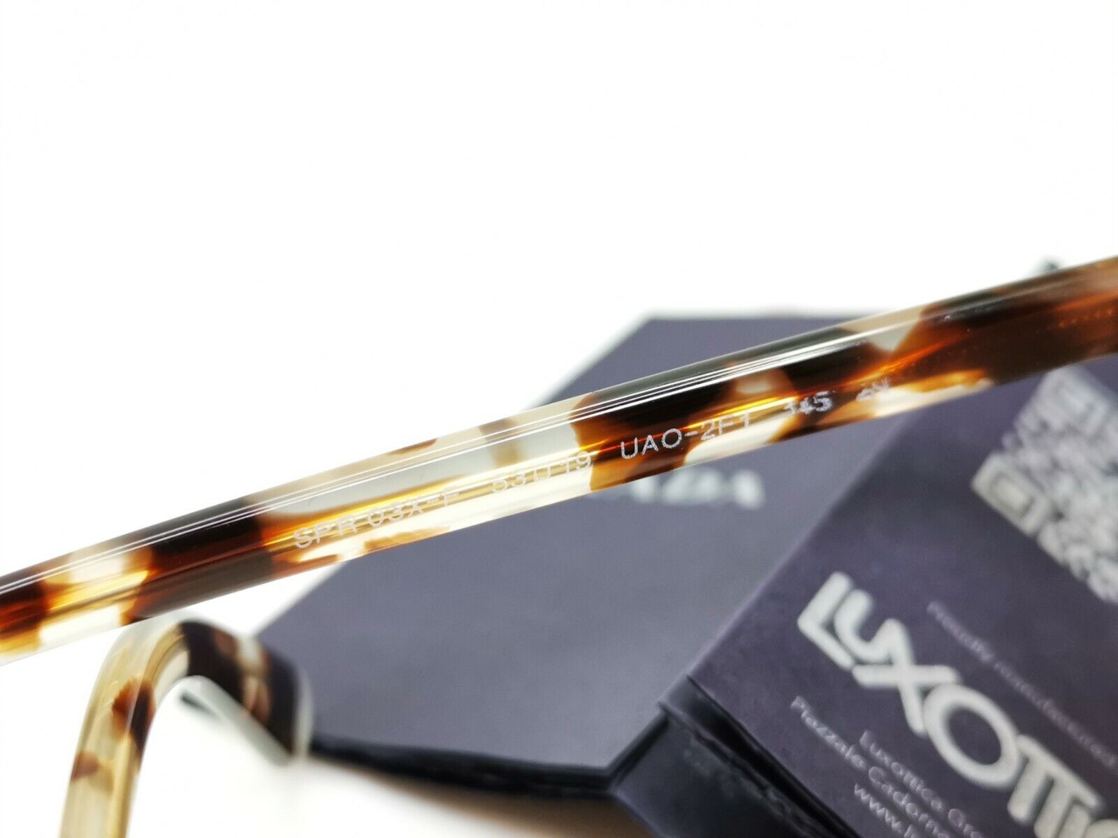 Prada Brown Tortoise Shell Womens Sunglasses Ultravox SPR 03X SF UA0-2F1 Turtle