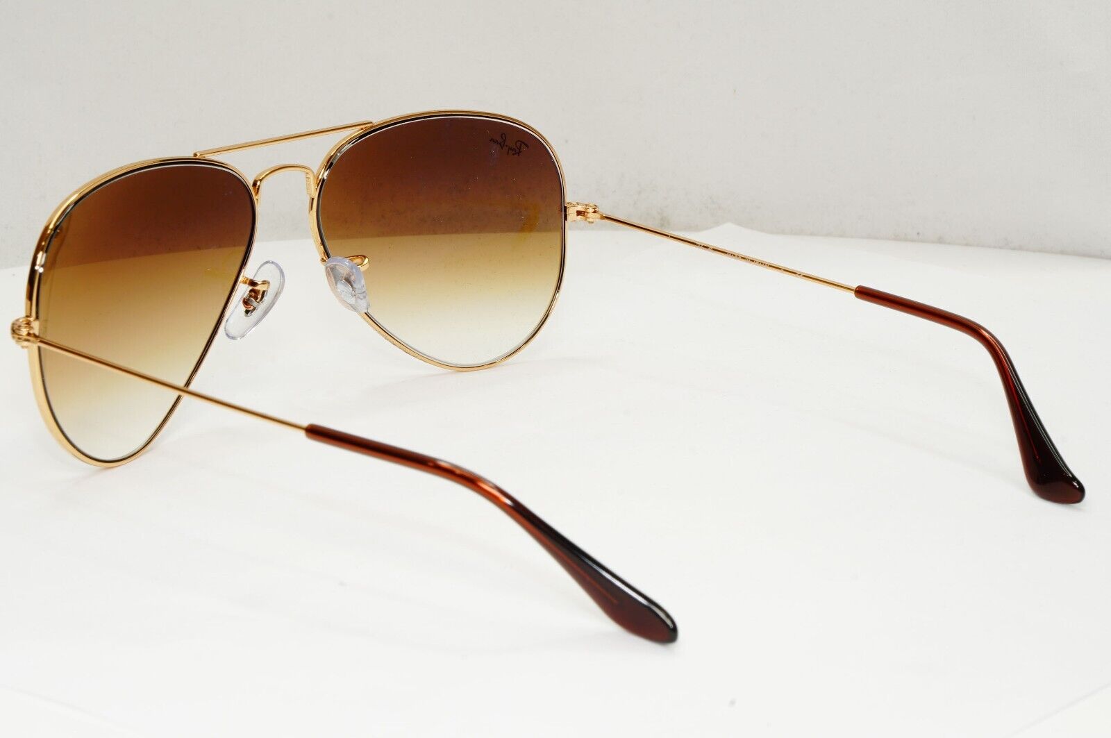 Ray-Ban Sunglasses Aviator Gold Brown Gradient Pilot Metal RB 3025 001/51 58mm