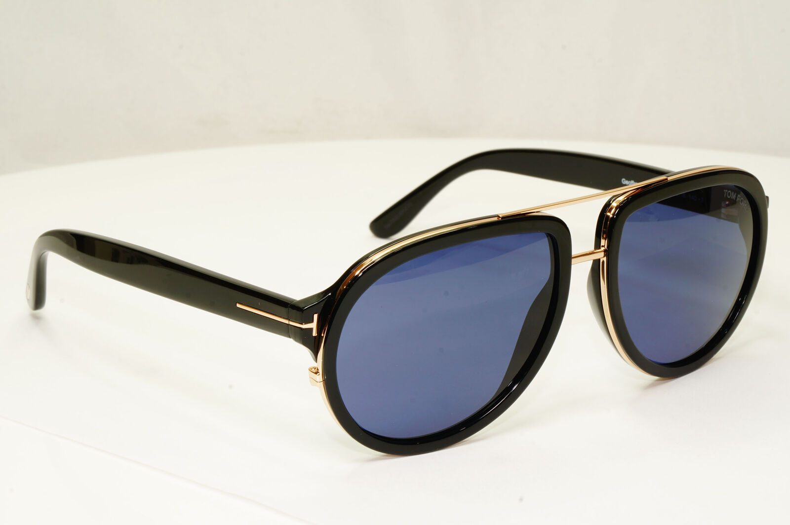 Tom Ford Geoffrey Sunglasses Black Blue Gold Pilot Designer Mens TF 779 01V