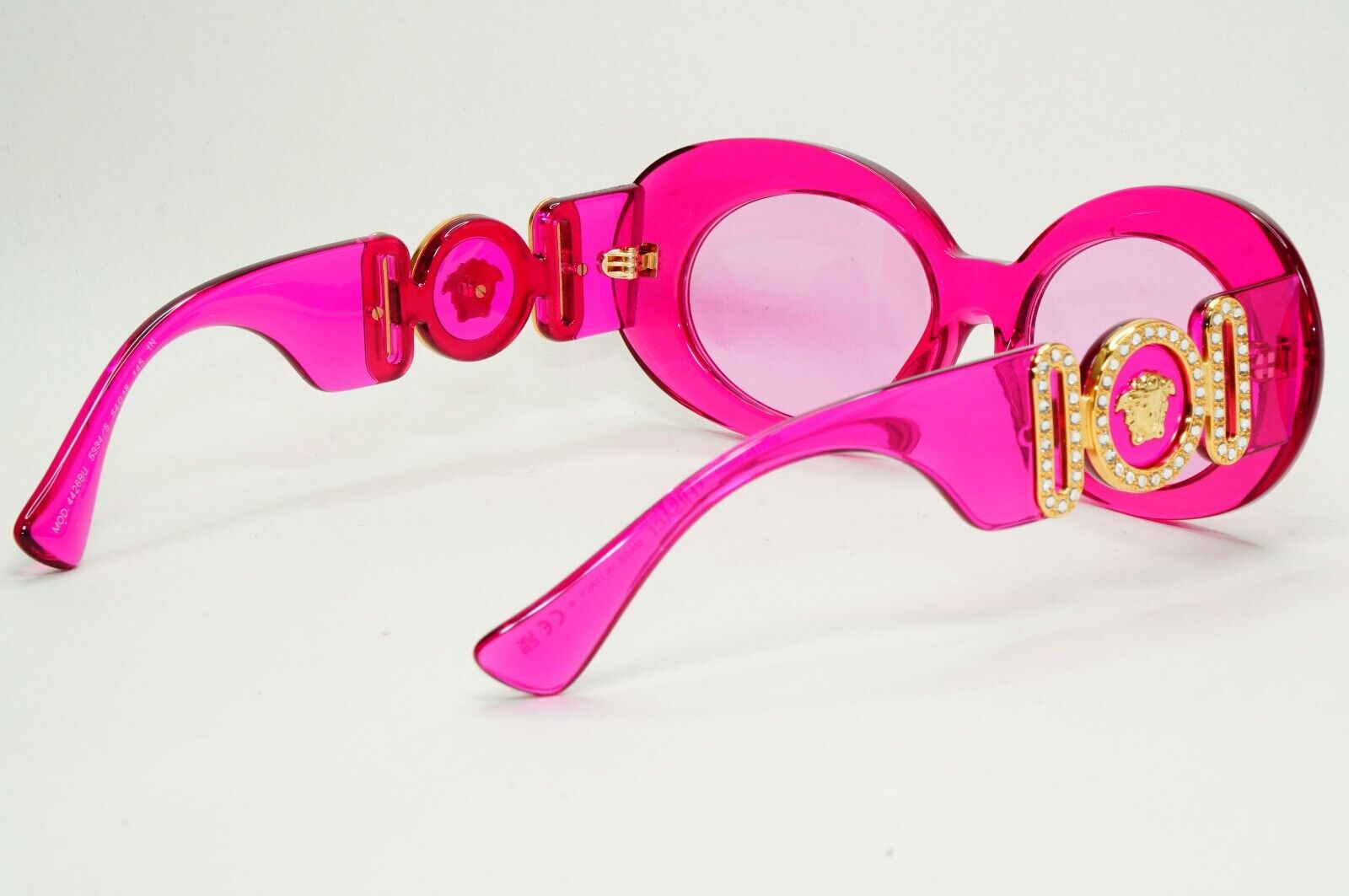 Versace Sunglasses Medusa Fuchsia Transparent Pink Large MOD VE 4426BU 5334/5