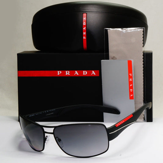 Prada Sunglasses Polarised Black Grey Gradient Rossa PS53NS SPS 53N DG0-5W1 [A]