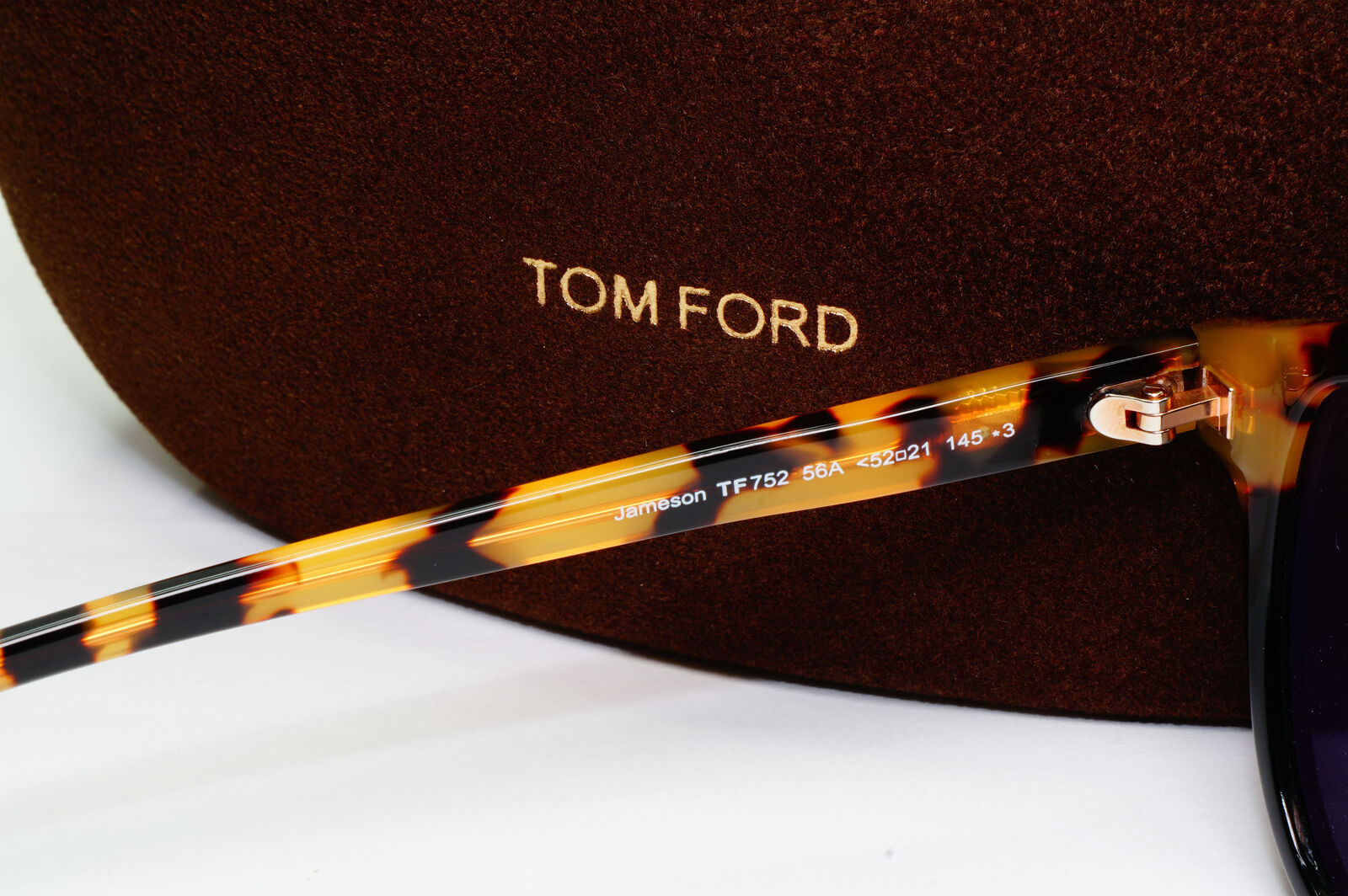 Tom Ford Jameson Sunglasses Havana Brown Grey Square Tortoise TF 752 56A FT0752