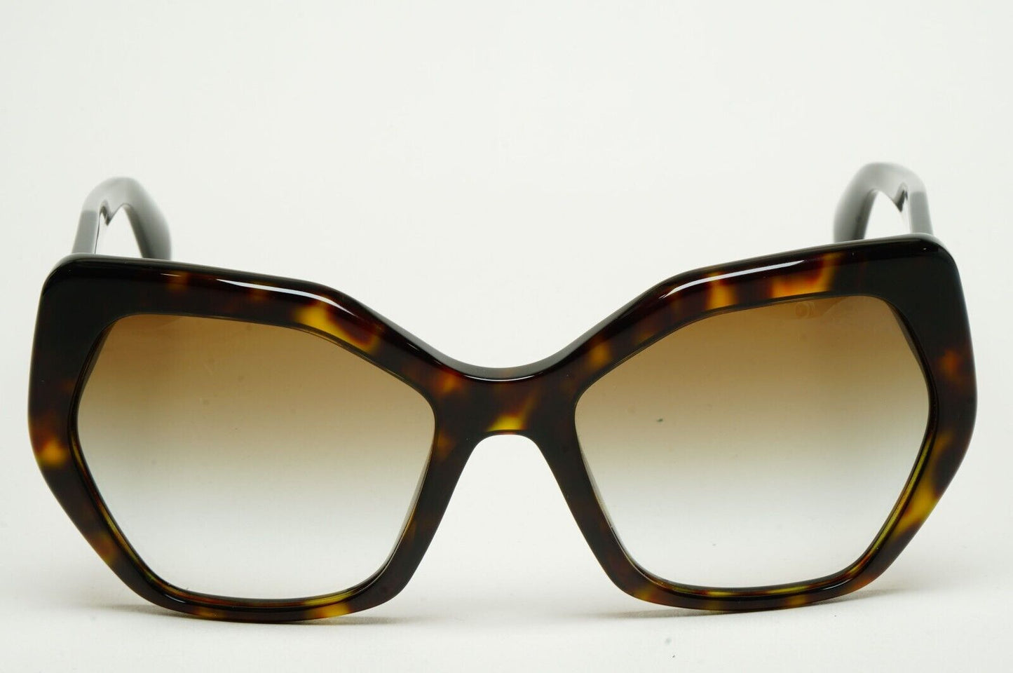 Prada Sunglasses Hexagonal Brown Tortoise Square PR16RS SPR 16R 2AU-4M0 56mm