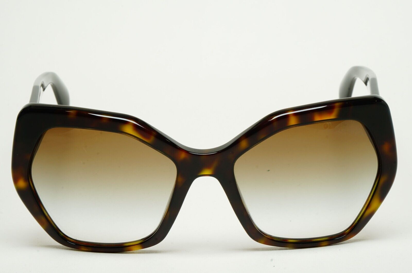 Prada Sunglasses Hexagonal Brown Tortoise Square PR16RS SPR 16R 2AU-4M0 56mm