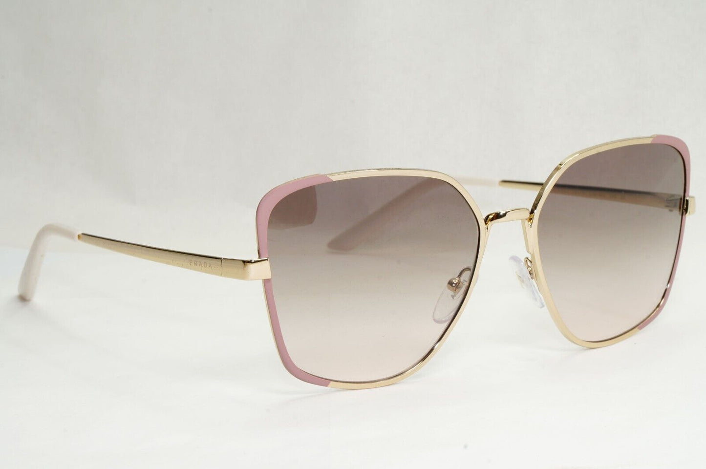 Prada Sunglasses Gold Square Metal Grey Pink Gradient PR60XS SPR 60X 07B-4K0