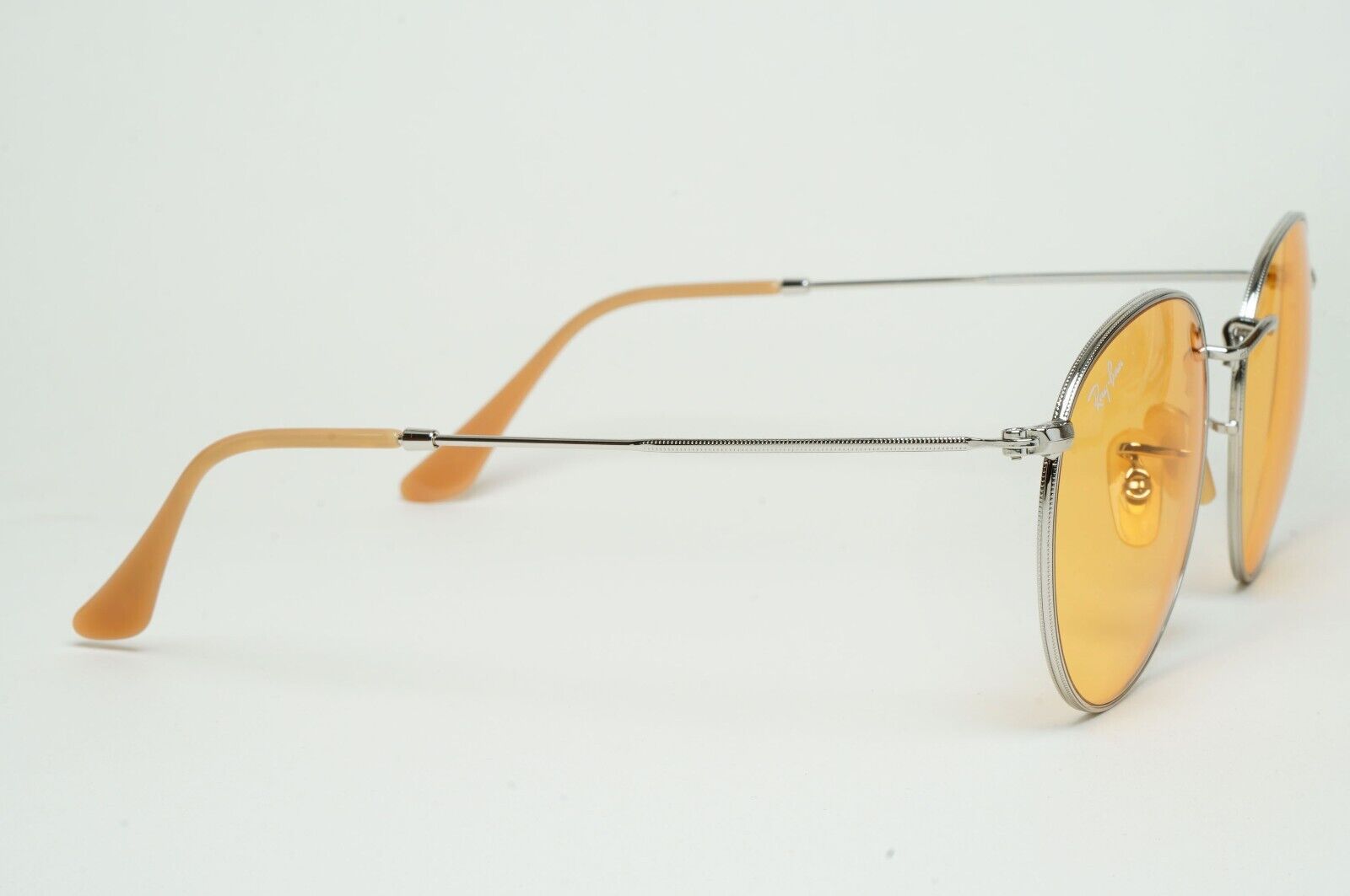 Ray-Ban Sunglasses Evolve Photochromic Silver Yellow Round Metal RB 3447 9065/V9