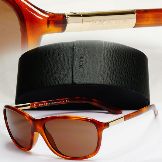 Prada Sunglasses 2010 Brown Gold Wrap Vintage PR08MS SPR 08M 4BW-8C1 210124