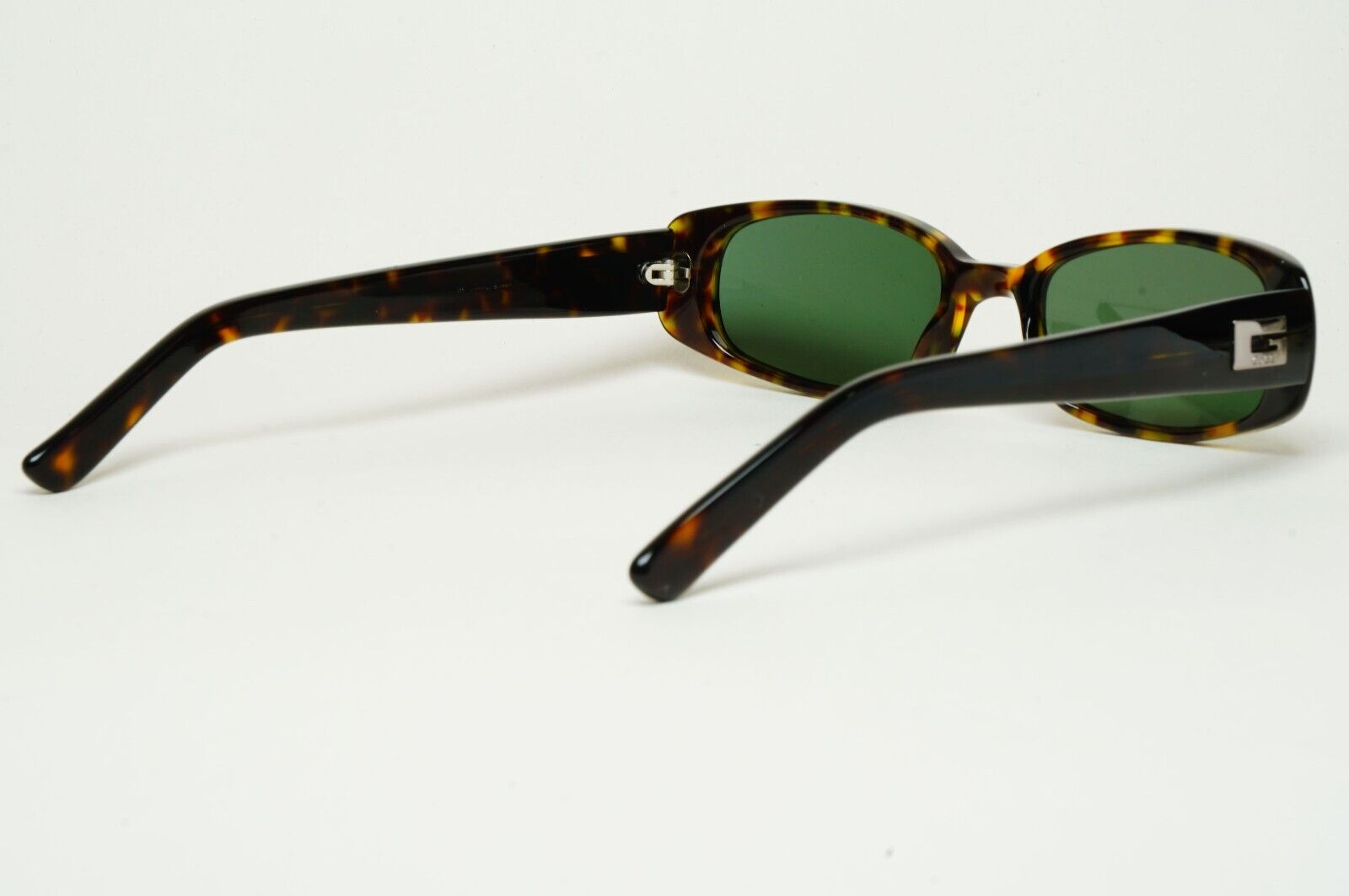 Gucci Sunglasses 1998 Vintage Brown Green Rectangle GG 2452/S 05L 050225