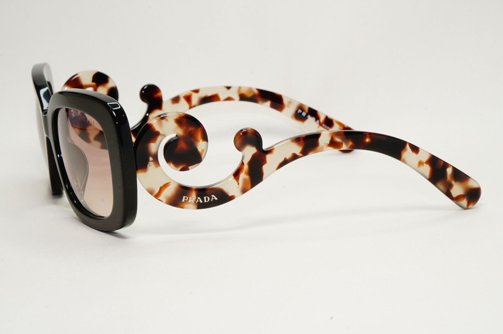 Prada Sunglasses Baroque Swirl Brown Marble Gradient PR27OS-A SPR 27O-A UAO-4O0
