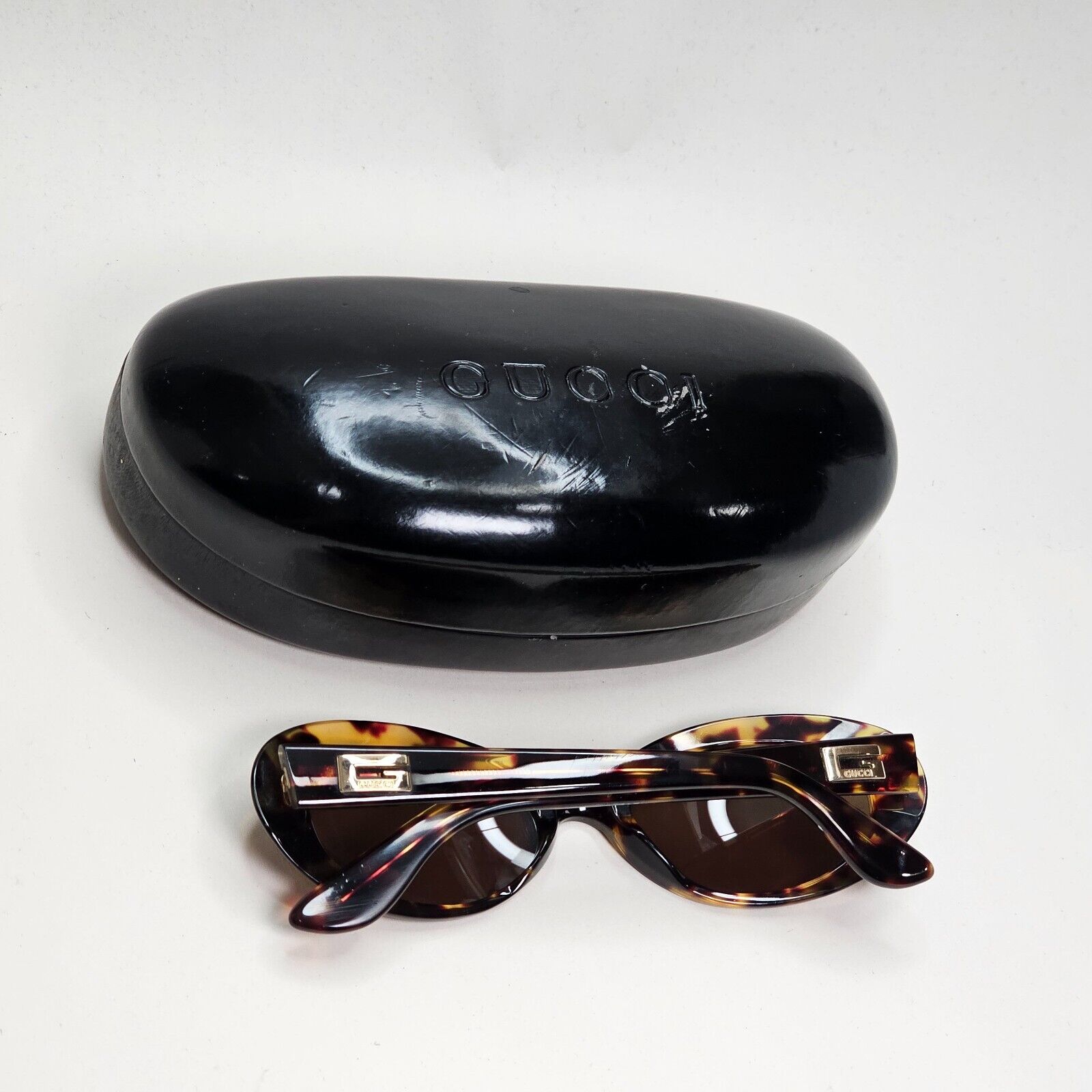 Gucci Sunglasses 1997 Vintage Brown Tortoise Oval GG 2413/N/S 02Y 52mm 171024