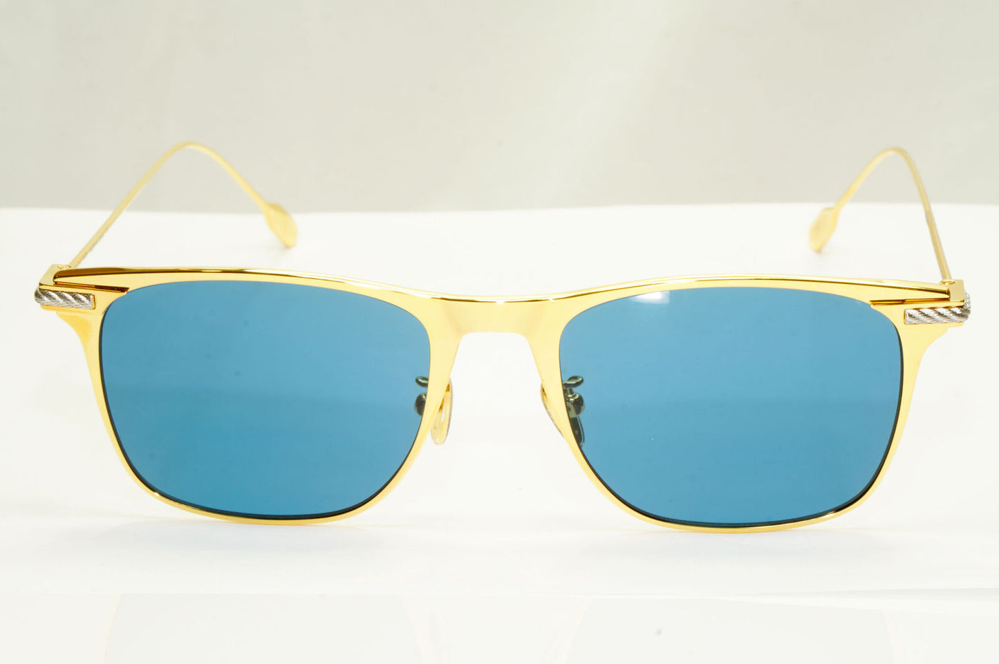 Fred Sunglasses FG40009U Titanium Gold Blue Silver Japan Metal 30V Force 10