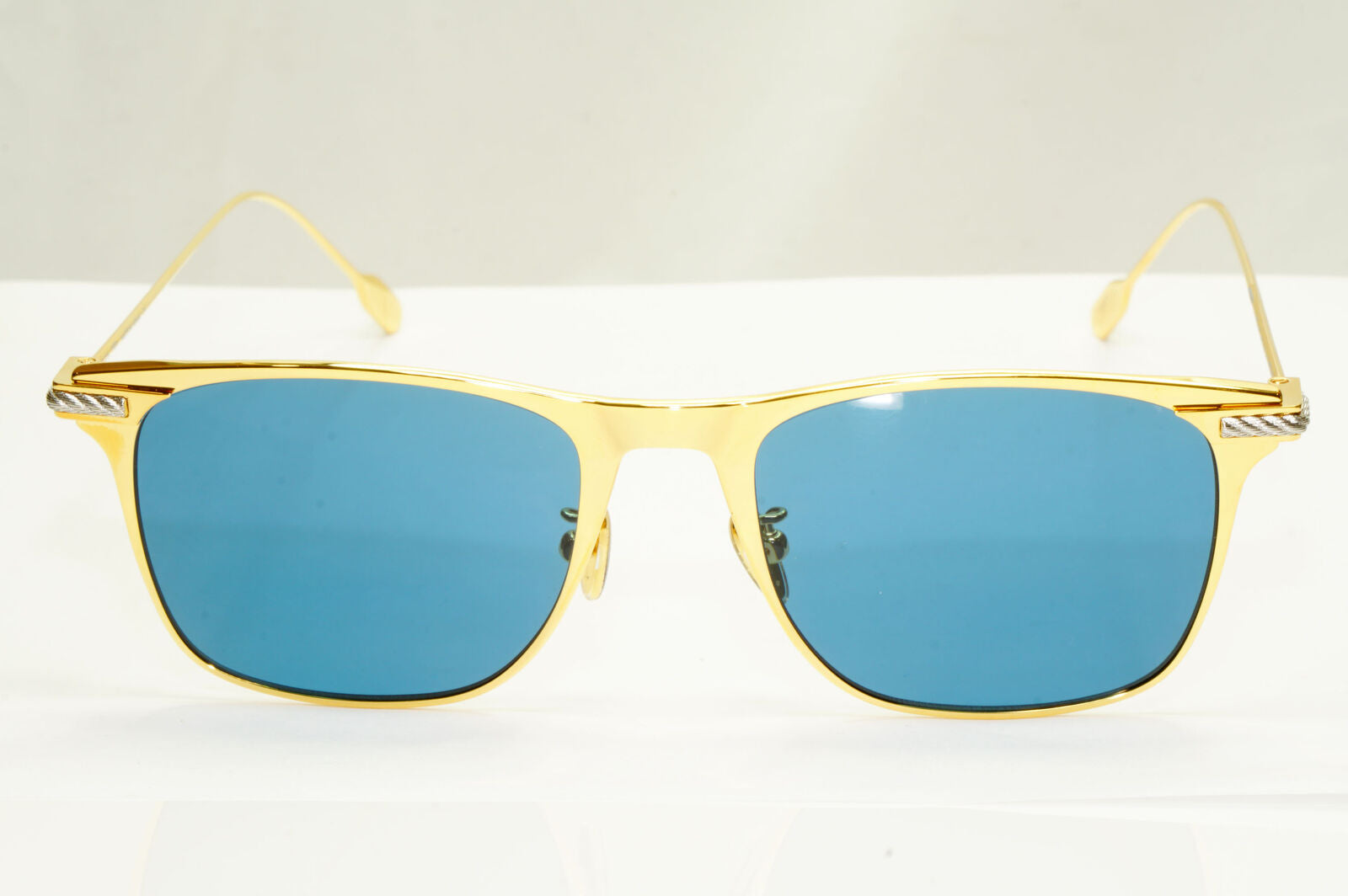 Fred Sunglasses FG40009U Titanium Gold Blue Silver Japan Metal 30V Force 10