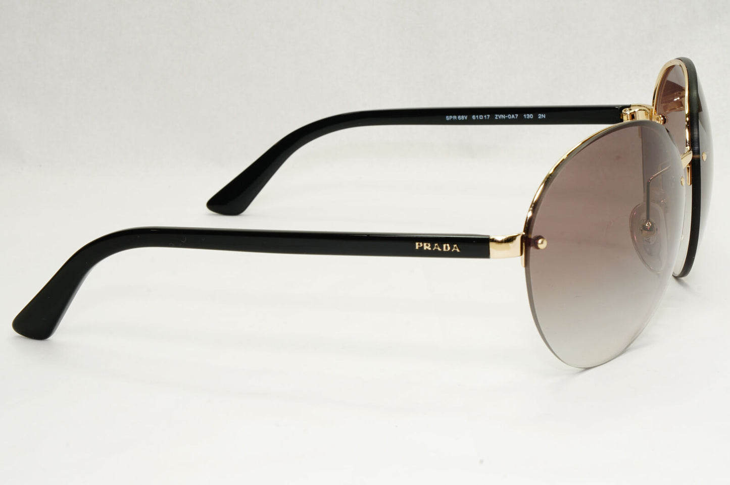 Prada Sunglasses Round Black Grey Gradient PR68VS SPR 68V ZVN-0A7 050124