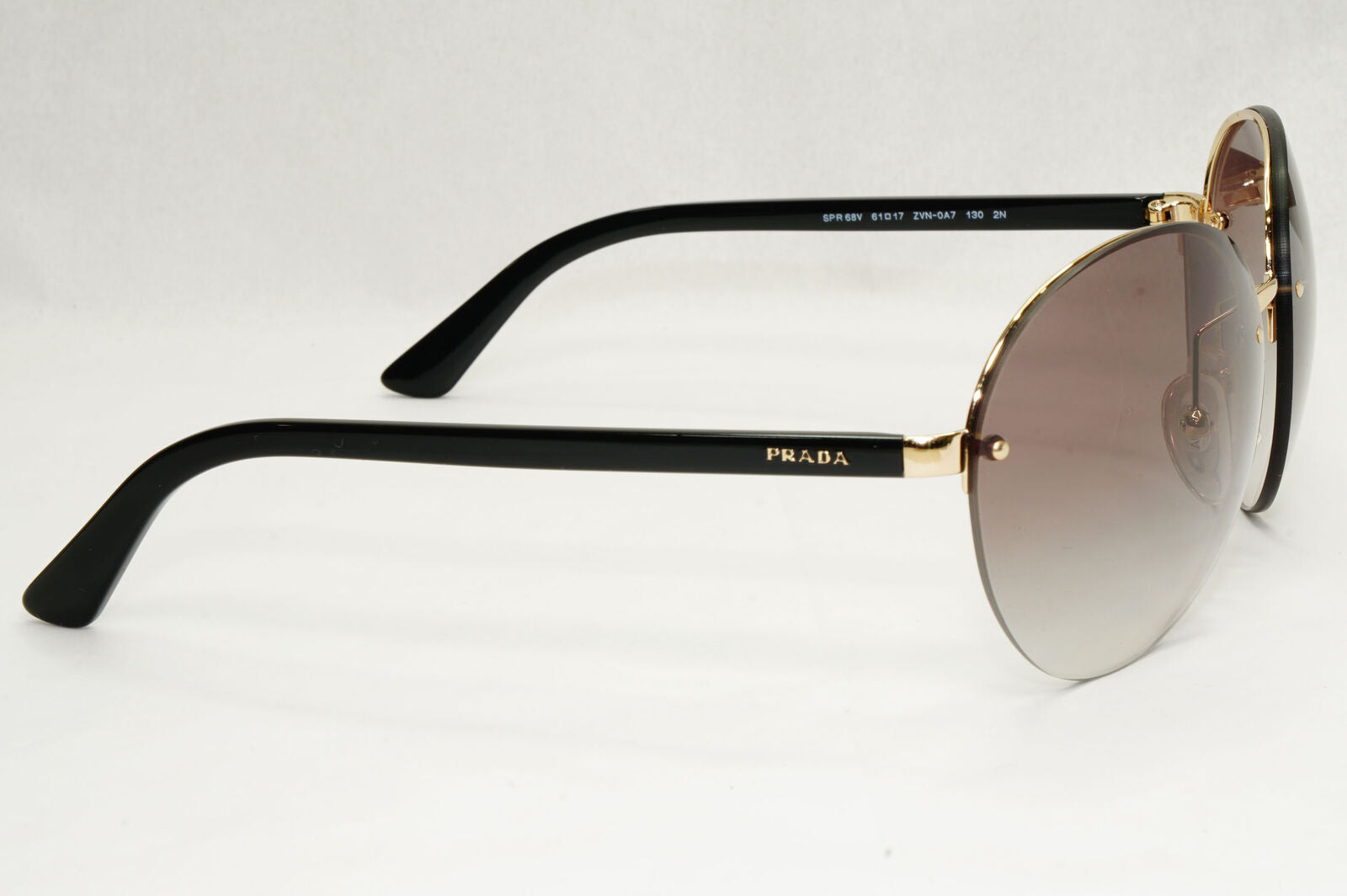 Prada Sunglasses Round Black Grey Gradient PR68VS SPR 68V ZVN-0A7 050124