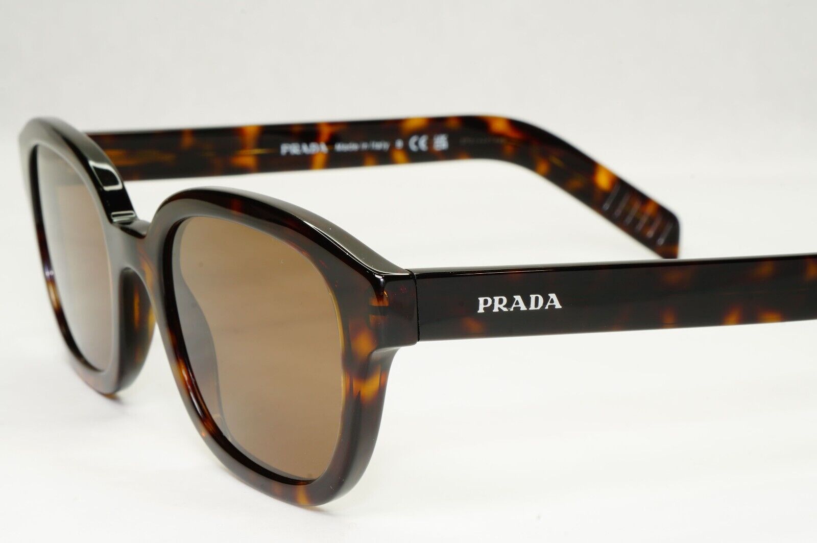 Prada Sunglasses Brown Tortoiseshell Thick Rims PR11WV VPR 11W 2AU-1O1 50mm