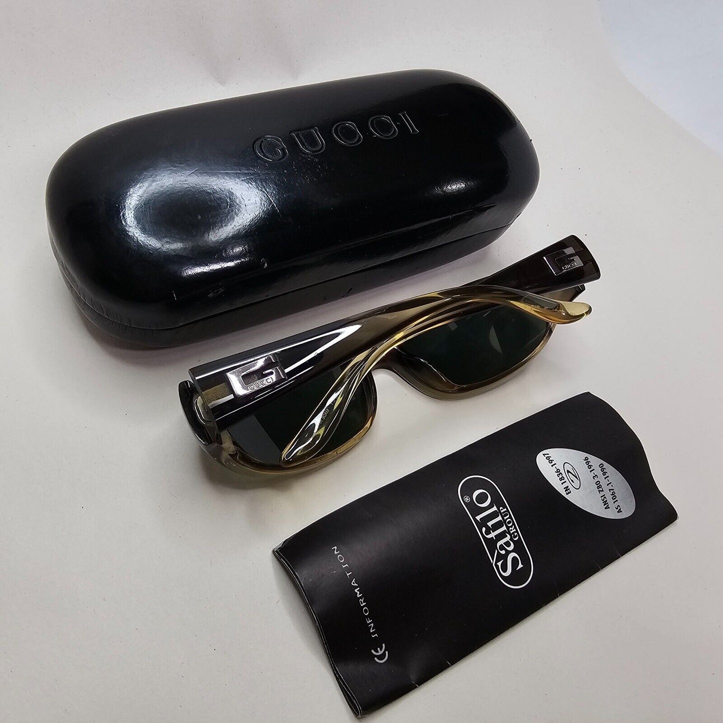 Gucci Sunglasses 1998 Transparent Brown Honey Green GG 2456/S T5V 120824