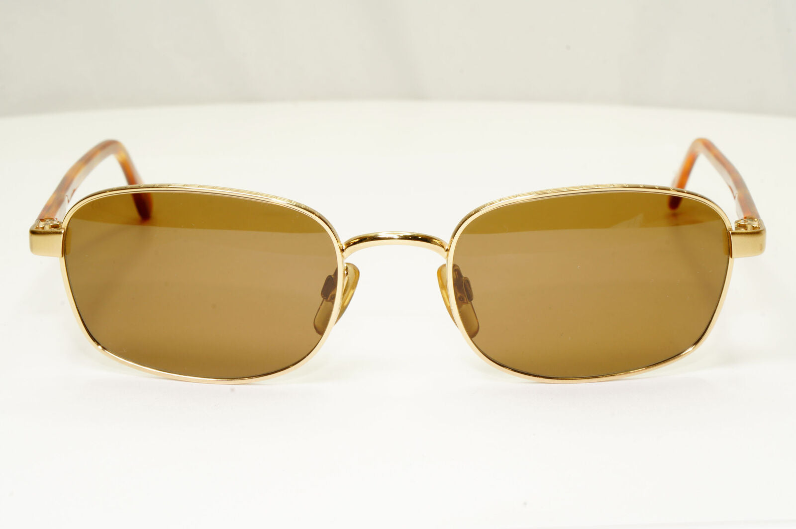 Emporio Armani 1997 Vintage Sunglasses Mens Womens Gold Square 070-S 773
