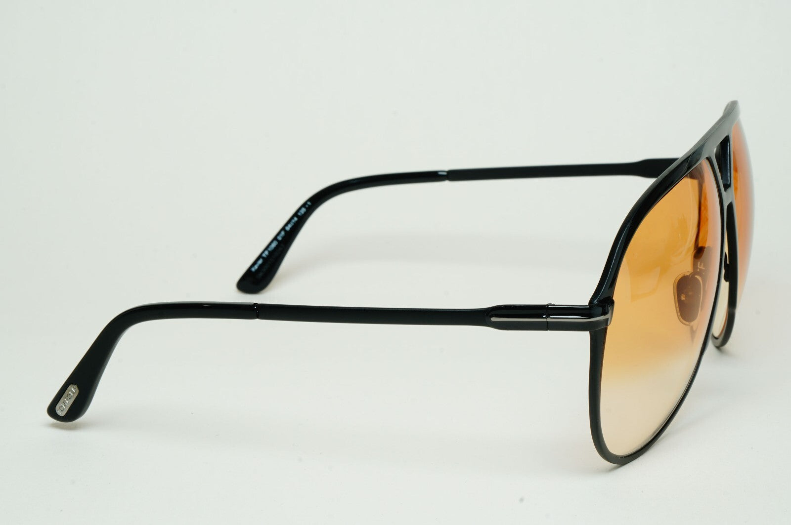 Tom Ford Sunglasses Xavier Black Yellow Large Pilot FT1060 TF 1060 01F [a]
