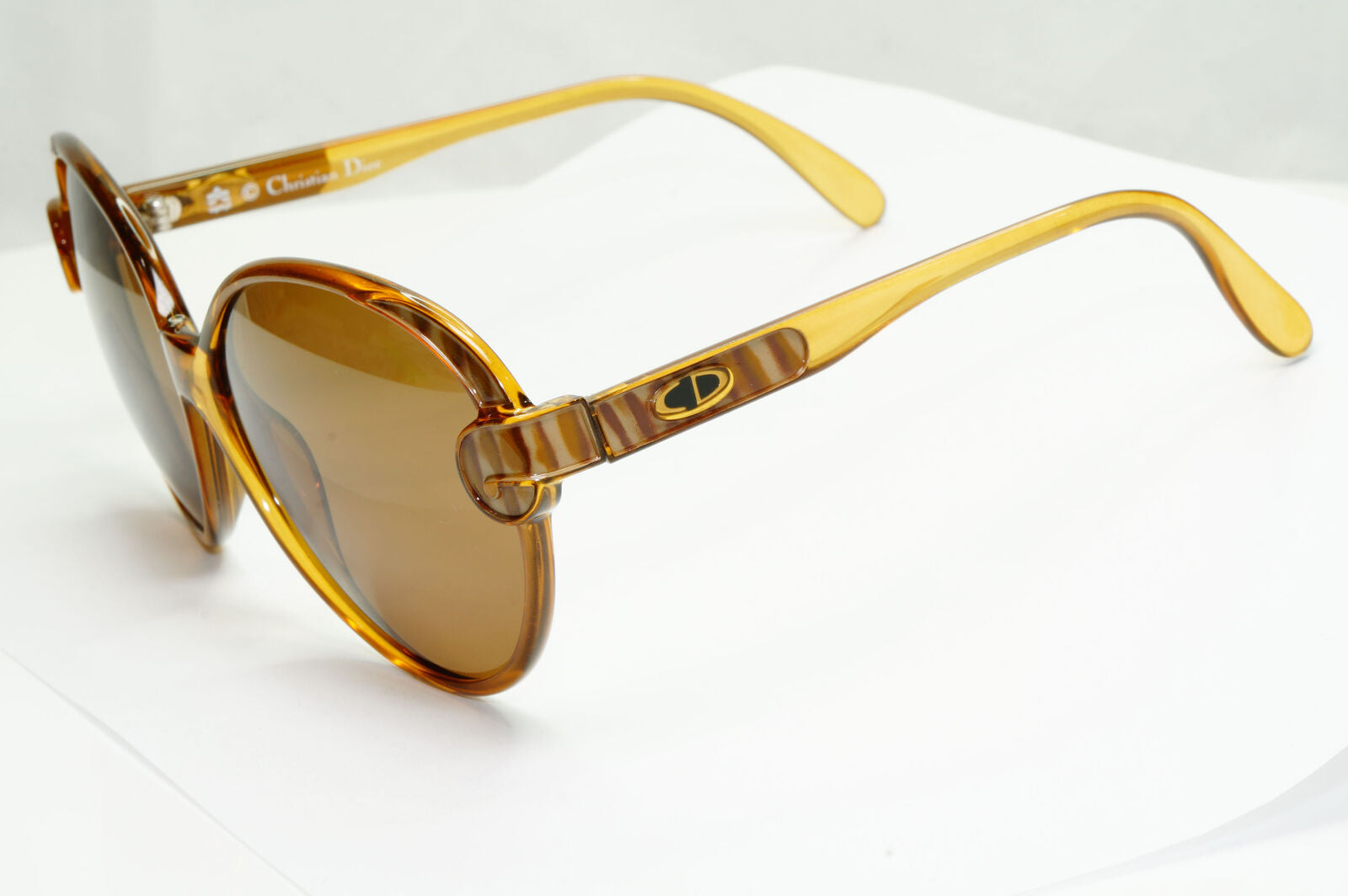 Dior 1990s Vintage Sunglasses Brown Honey Large Square Germany 2206 10 251122