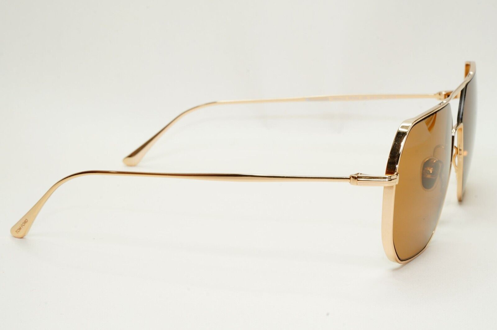 Tom Ford Sunglasses Gilles-02 Gold Brown Metal Navigator Pilot FT0852 TF 852 28E