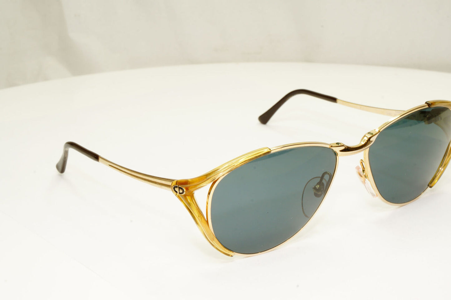 Christian Dior Womens Vintage Sunglasses Austria 1990s Gold 2195 48 160222