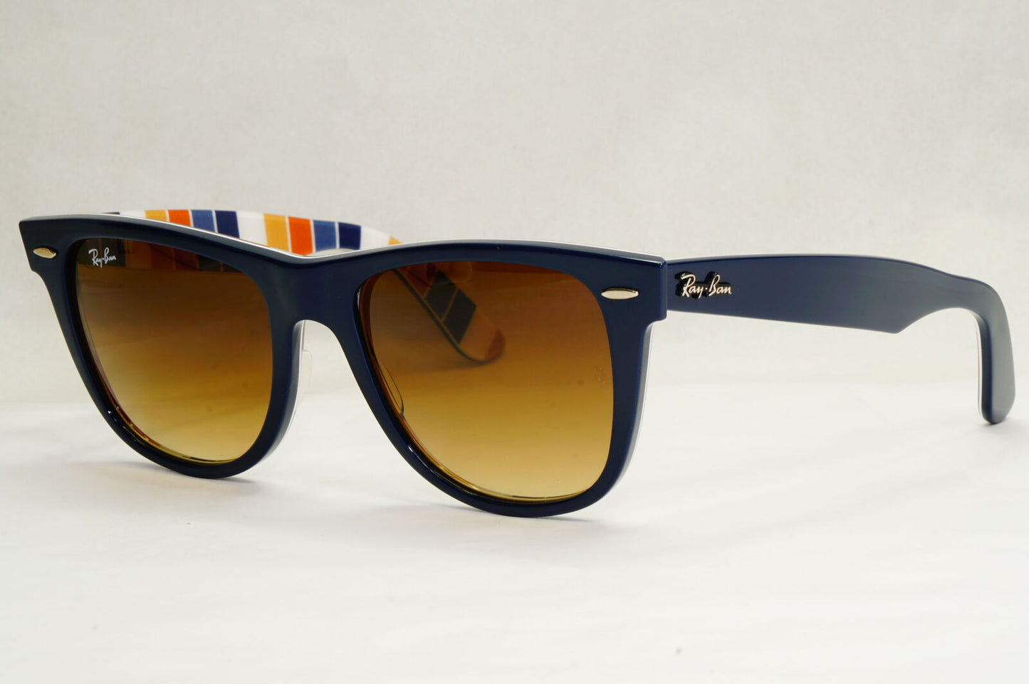 Ray-Ban Sunglasses Wayfarer Large Dark Blue Gradient Brown RB 2140 1320/85 54mm