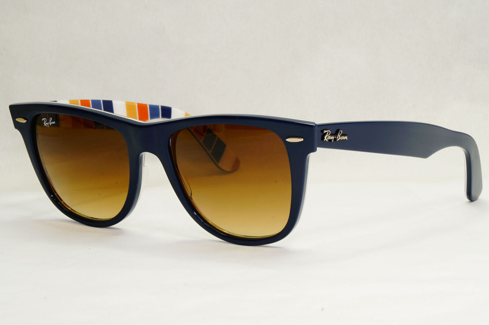 Ray-Ban Sunglasses Wayfarer Large Dark Blue Gradient Brown RB 2140 1320/85 54mm