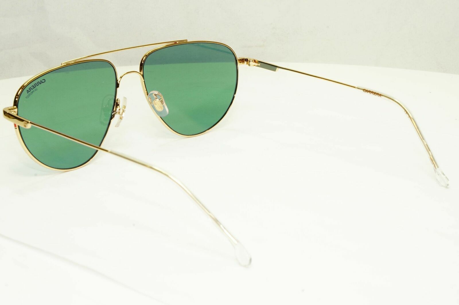 Carrera Gold Sunglasses Mens Shiny Metal Green Pilot Mens  2014 T/S J5GKU