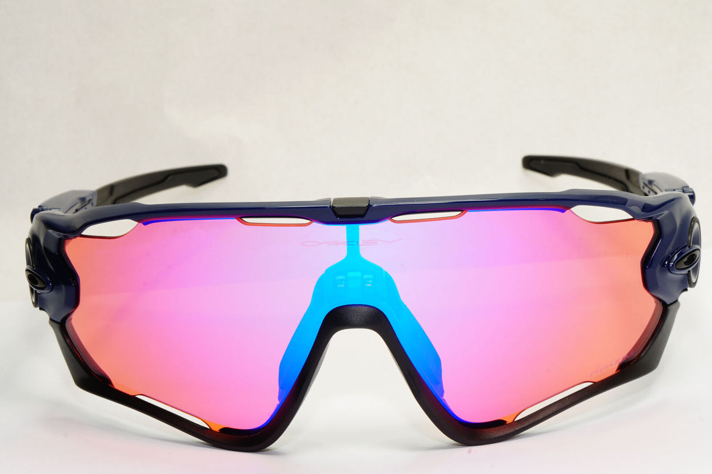 Oakley Sunglasses Jawbreaker Shield Black Navy Blue Prizm Trail OO 9290 04