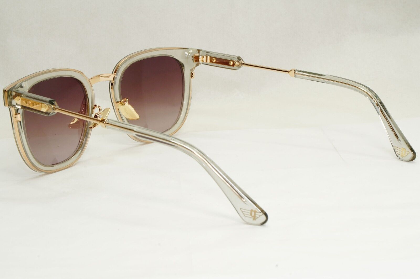 Police Sunglasses Transparent Gold Brown Gradient SPL F19 Prince 3 COL 0M78 51mm