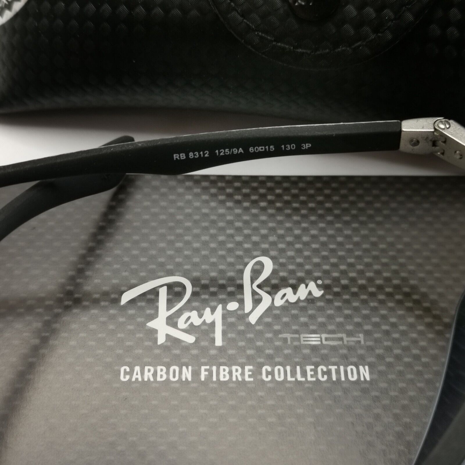 Ray-Ban Sunglasses Carbon Fibre 2013 Polarized Silver Green RB 8312 125/9A