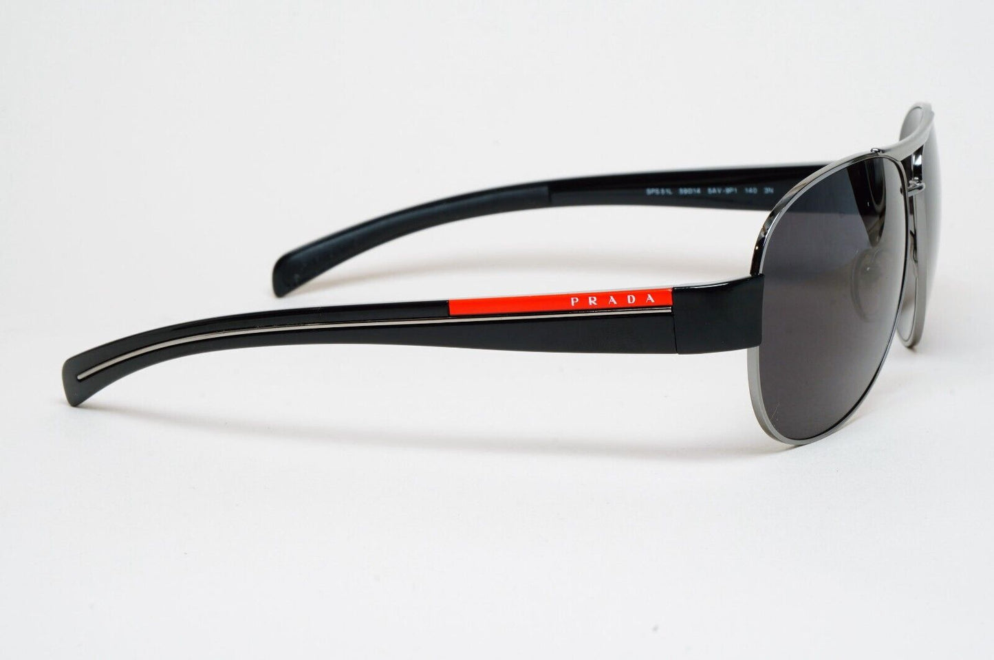 Prada Sunglasses 2010 Vintage Black Gunmetal Pilot PS51LS SPR 51L 5AV-9P1 100225