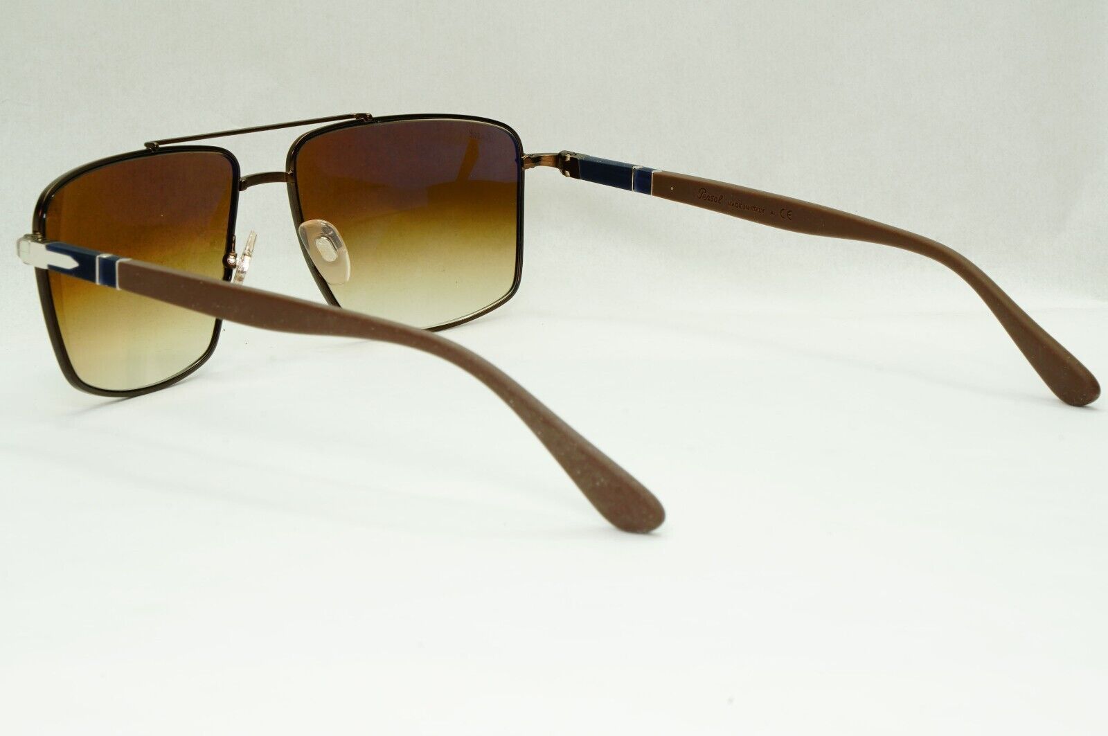 Persol Sunglasses 2013 Navigator Brown Gradient Metal Pilot 2430-S 1020/51 58mm