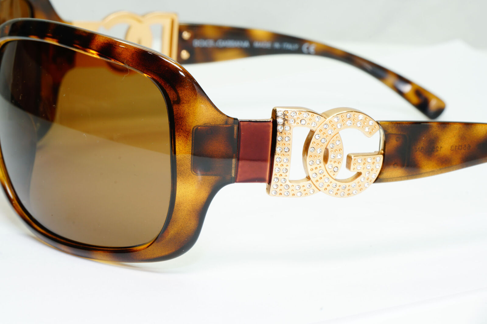 Dolce & Gabbana 2009 Sunglasses Brown Gold Diamante DG 6029-B 502/73 311022